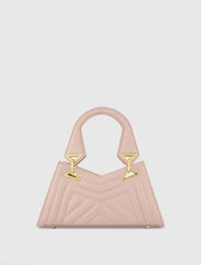 Angular Quilted Napa Leather Handbag